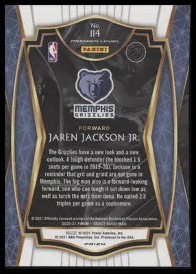 Jaren Jackson Jr. 2020-21 Panini Select Green White Purple #114 Grizzlies - Basketball Card Single