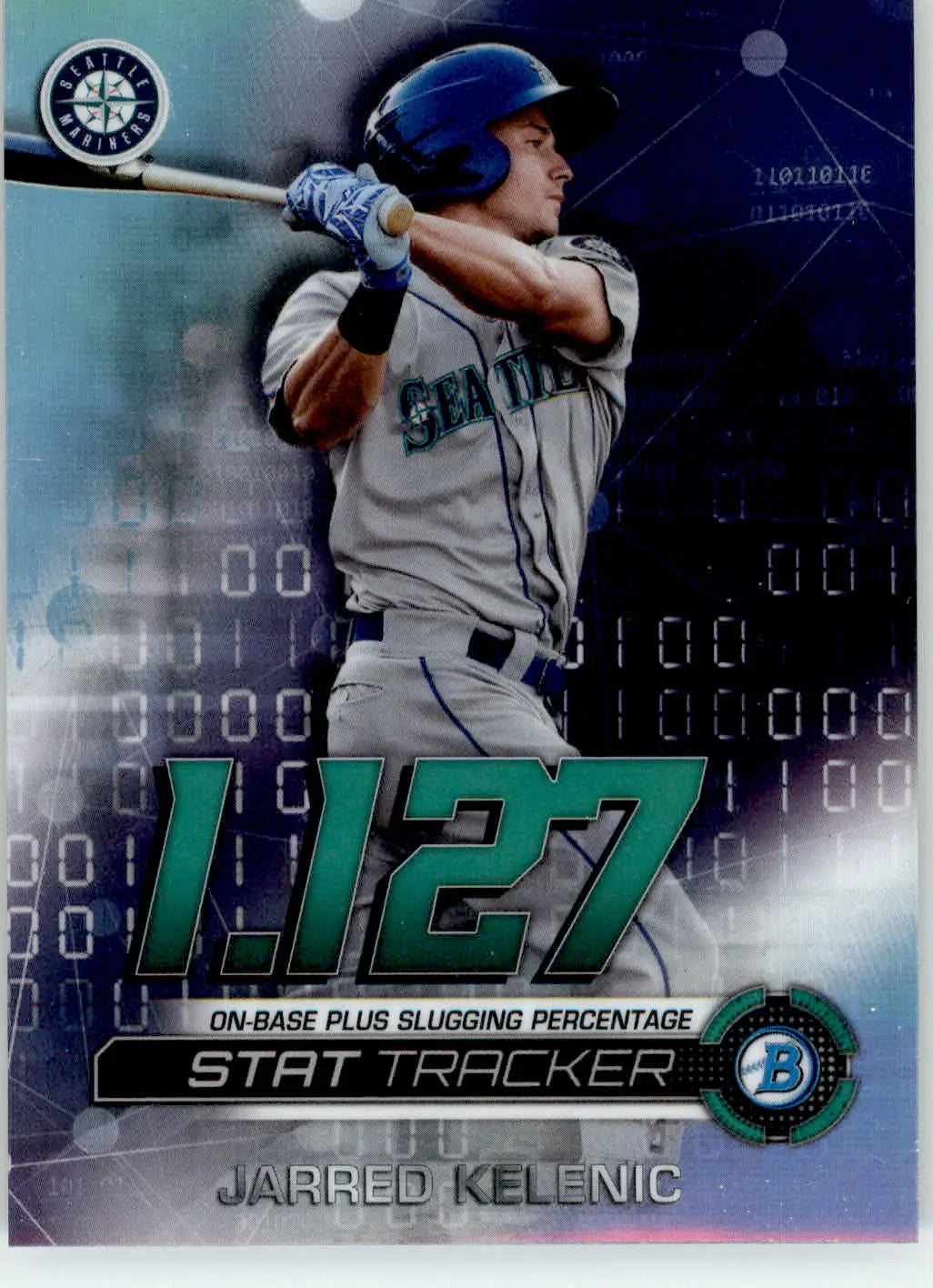 Jarred Kelenic - 2019 Bowman Chrome - #ST-JK - Stat Tracker Baseball - Baseball Card Single
