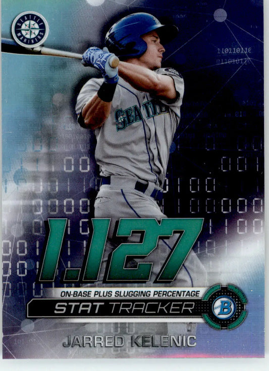 Jarred Kelenic - 2019 Bowman Chrome - #ST-JK - Stat Tracker Baseball - Baseball Card Single