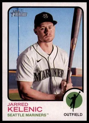 Jarred Kelenic 2022 Topps Heritage #96 Seattle Mariners - Baseball Card Single