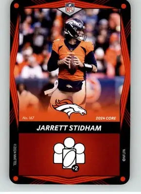 Jarrett Stidham - 2024 UNO Elite Core Edition - Red - #167 - Football - Football Card Single