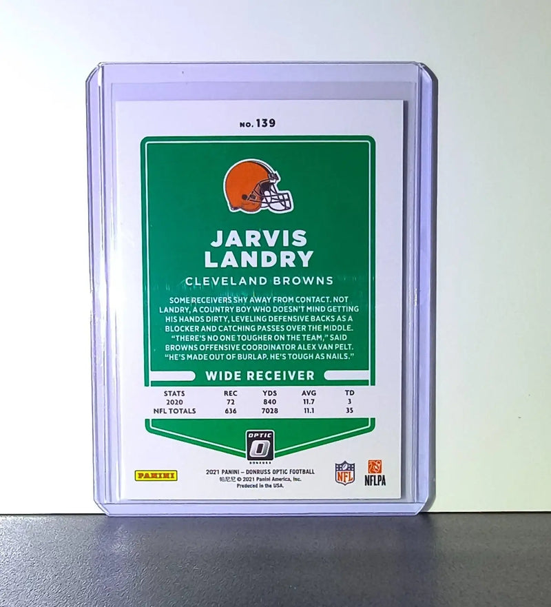 Jarvis Landry 2021 Panini Donruss Optic #139 Card Cleveland Browns - Football Card Single