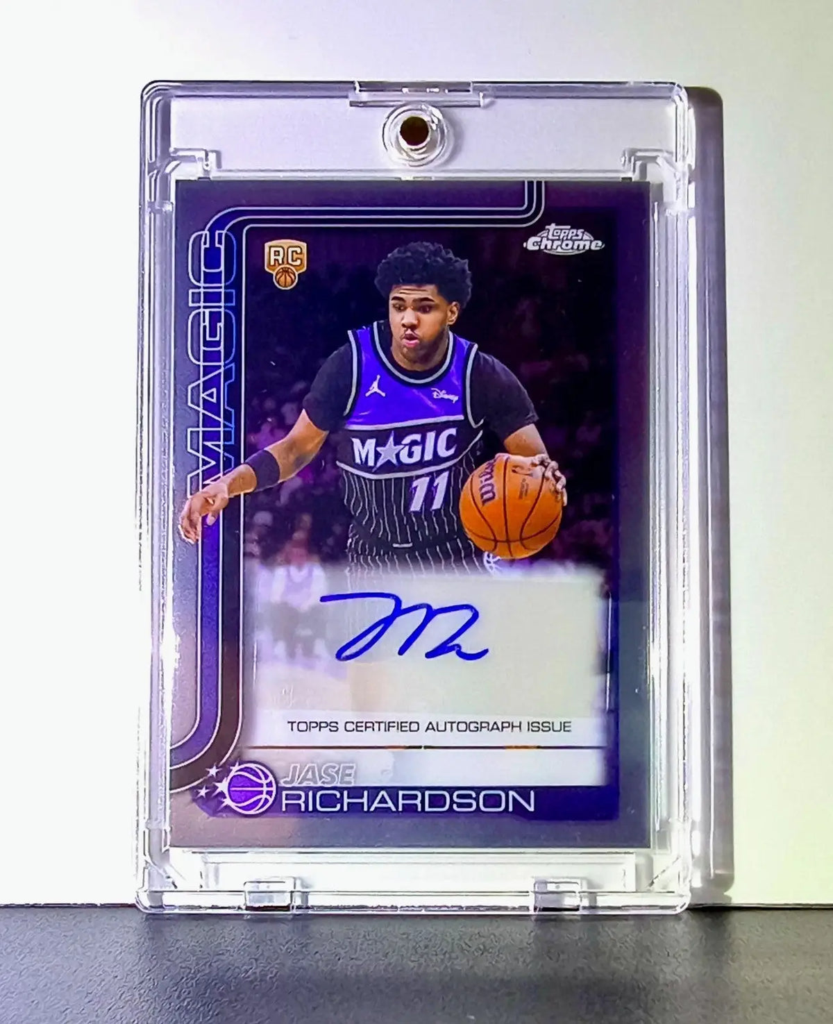 Jase Richardson Rookie 2025 Topps Chrome Update #TCA-JR Autograph Card Magic - Basketball Card Single