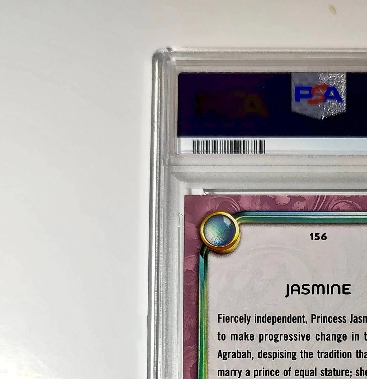 Jasmine 2025 Topps Disney Cartoon Princess #156 Card Aladdin PSA 9 Mint - Non-Sports Card Single