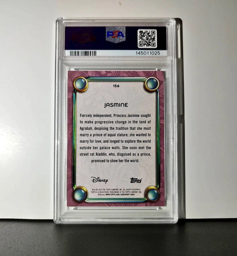 Jasmine 2025 Topps Disney Cartoon Princess #156 Card Aladdin PSA 9 - Non-Sports Card Single