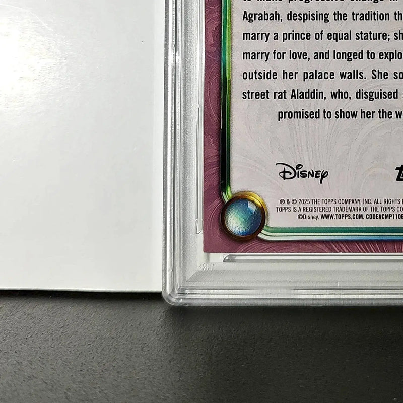 Jasmine 2025 Topps Disney Cartoon Princess #156 Card Aladdin PSA 9 - Non-Sports Card Single