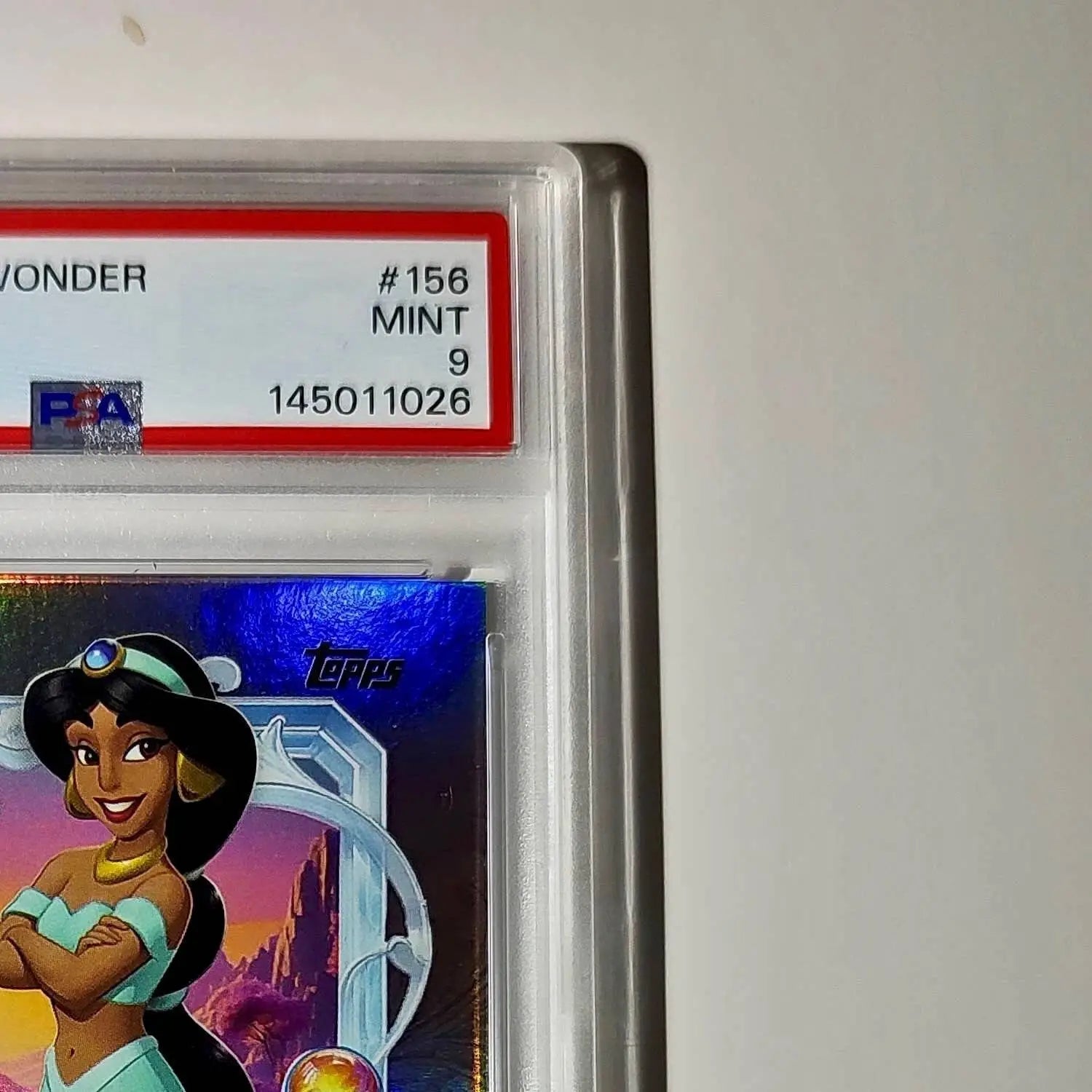 Jasmine 2025 Topps Disney Cartoon Princess #156 Card Aladdin PSA 9 Mint - Non-Sports Card Single