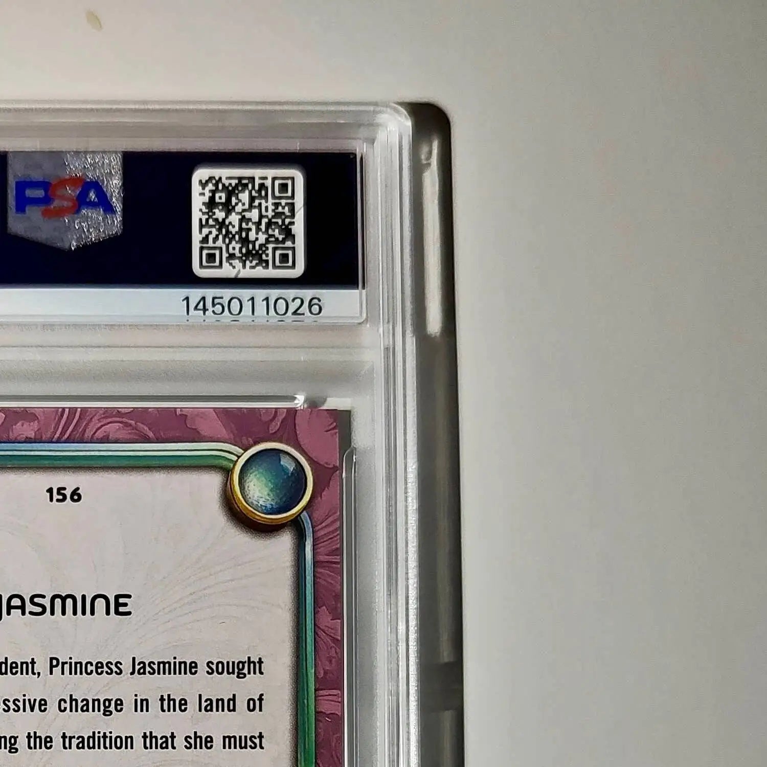 Jasmine 2025 Topps Disney Cartoon Princess #156 Card Aladdin PSA 9 Mint - Non-Sports Card Single