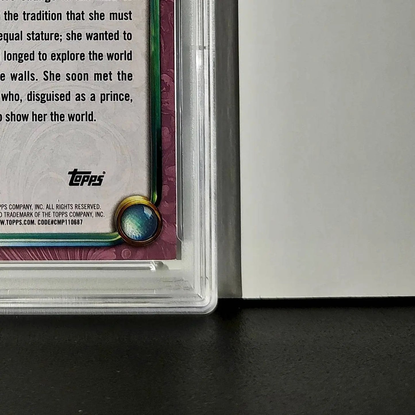 Jasmine 2025 Topps Disney Cartoon Princess #156 Card Aladdin PSA 9 MT - Non-Sports Card Single