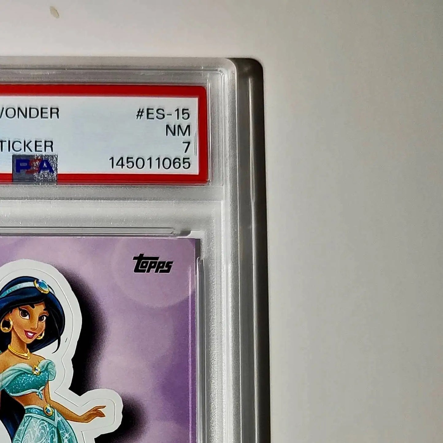 Jasmine 2025 Topps Disney #ES-15 Enchanted Sticker Card Aladdin PSA 7 - Non-Sports Card Single