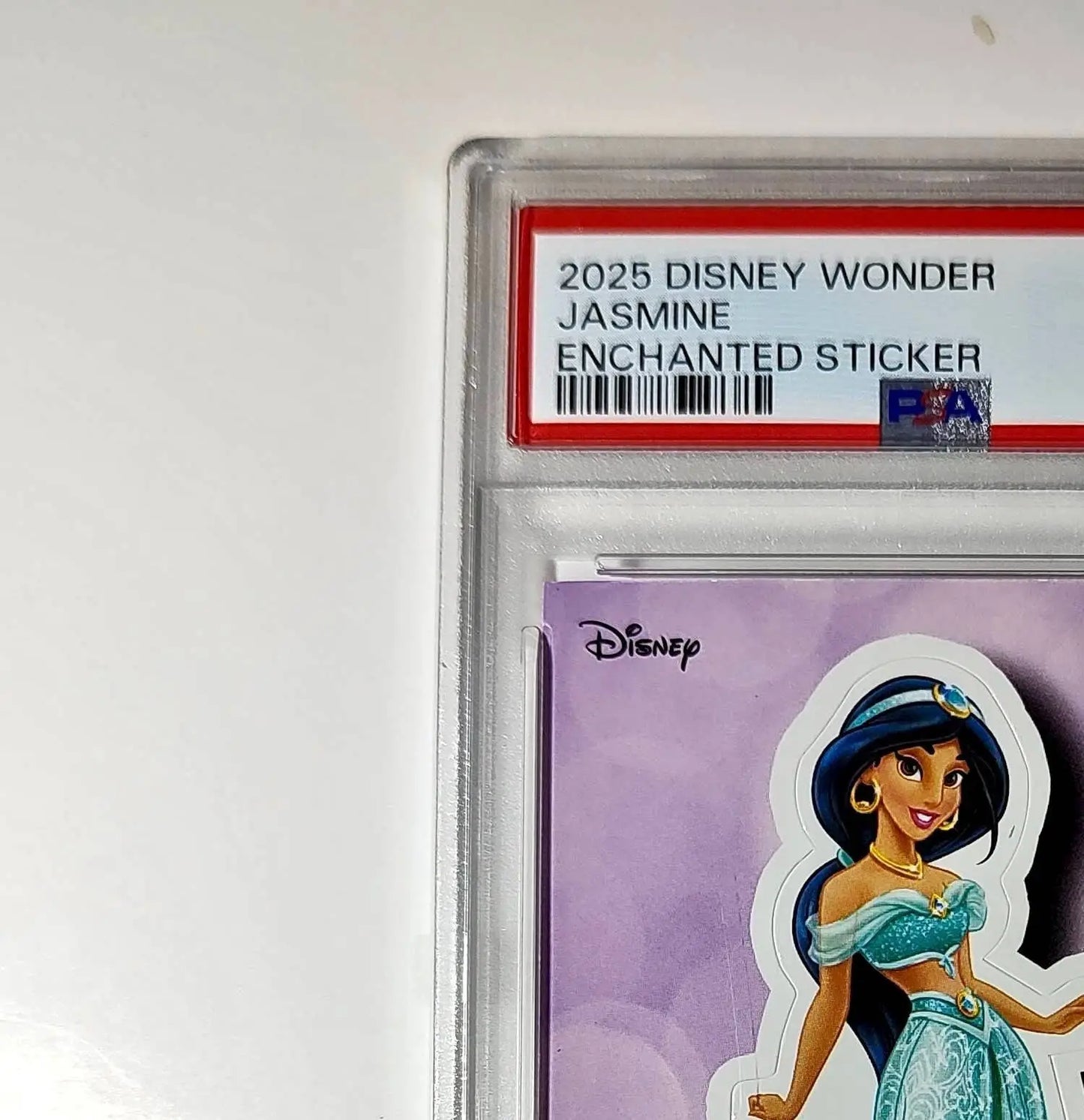 Jasmine 2025 Topps Disney #ES-15 Enchanted Sticker Card Aladdin PSA 7 - Non-Sports Card Single