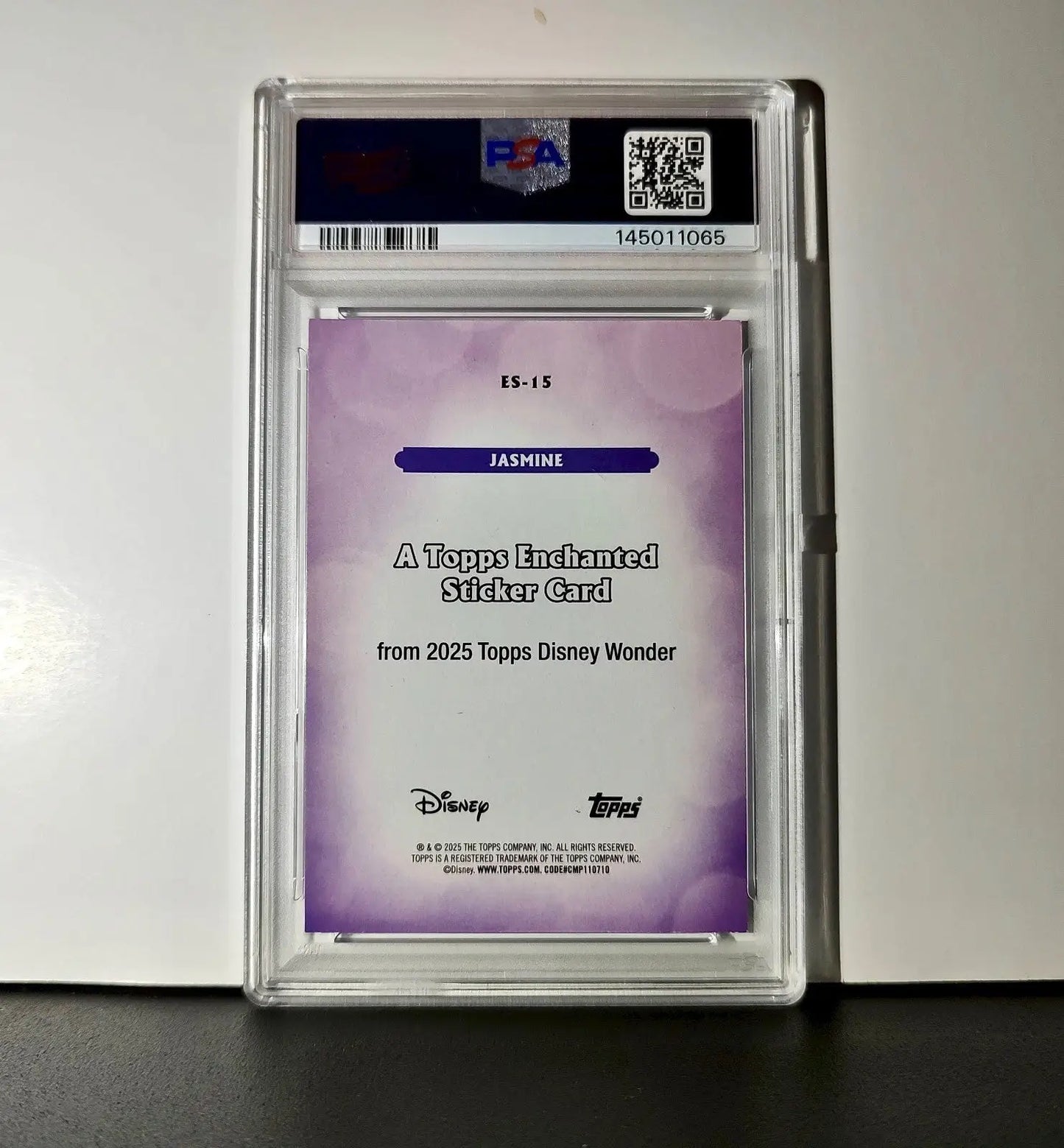 Jasmine 2025 Topps Disney #ES-15 Enchanted Sticker Card Aladdin PSA 7 - Non-Sports Card Single