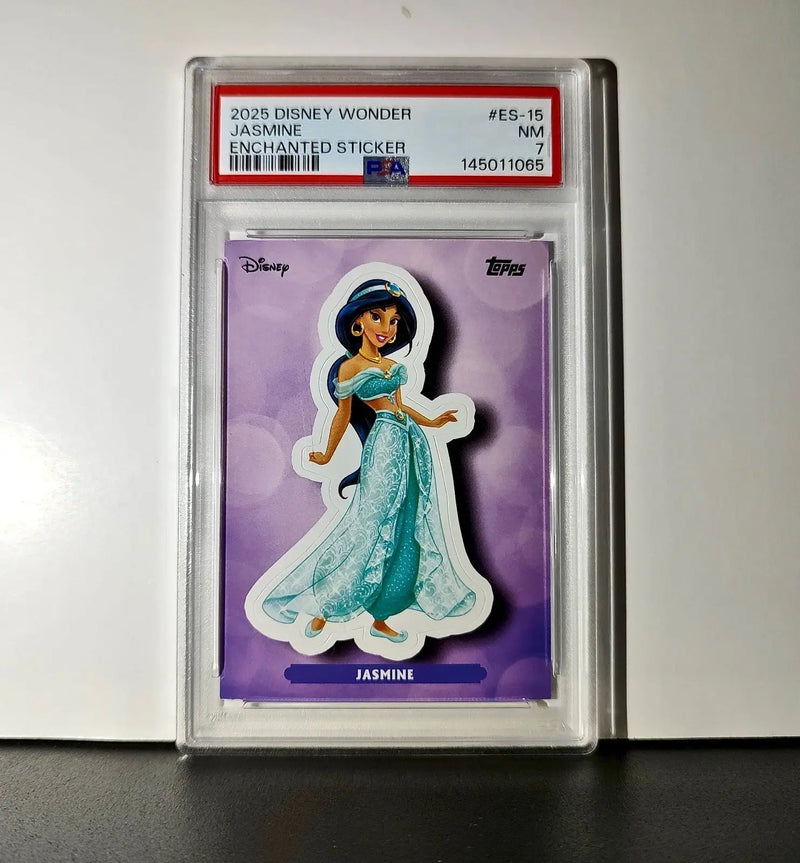Jasmine 2025 Topps Disney #ES-15 Enchanted Sticker Card Aladdin PSA 7 - Non-Sports Card Single