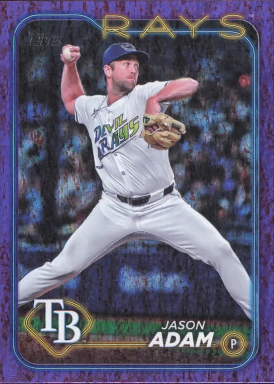 Jason Adam 2024 Topps Update Purple Holo Foilboard /799 #US102 Tampa Bay Rays - Baseball Card Single