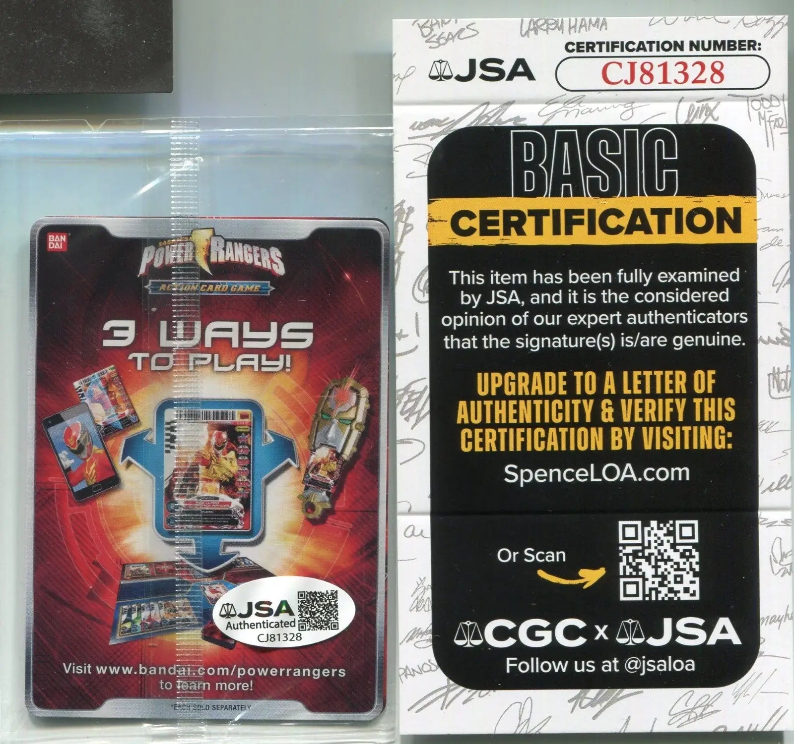 Jason David Frank Tommy Oliver Green Mighty Morphin Power Ranger Card JSA Auto - Entertainment Card Single