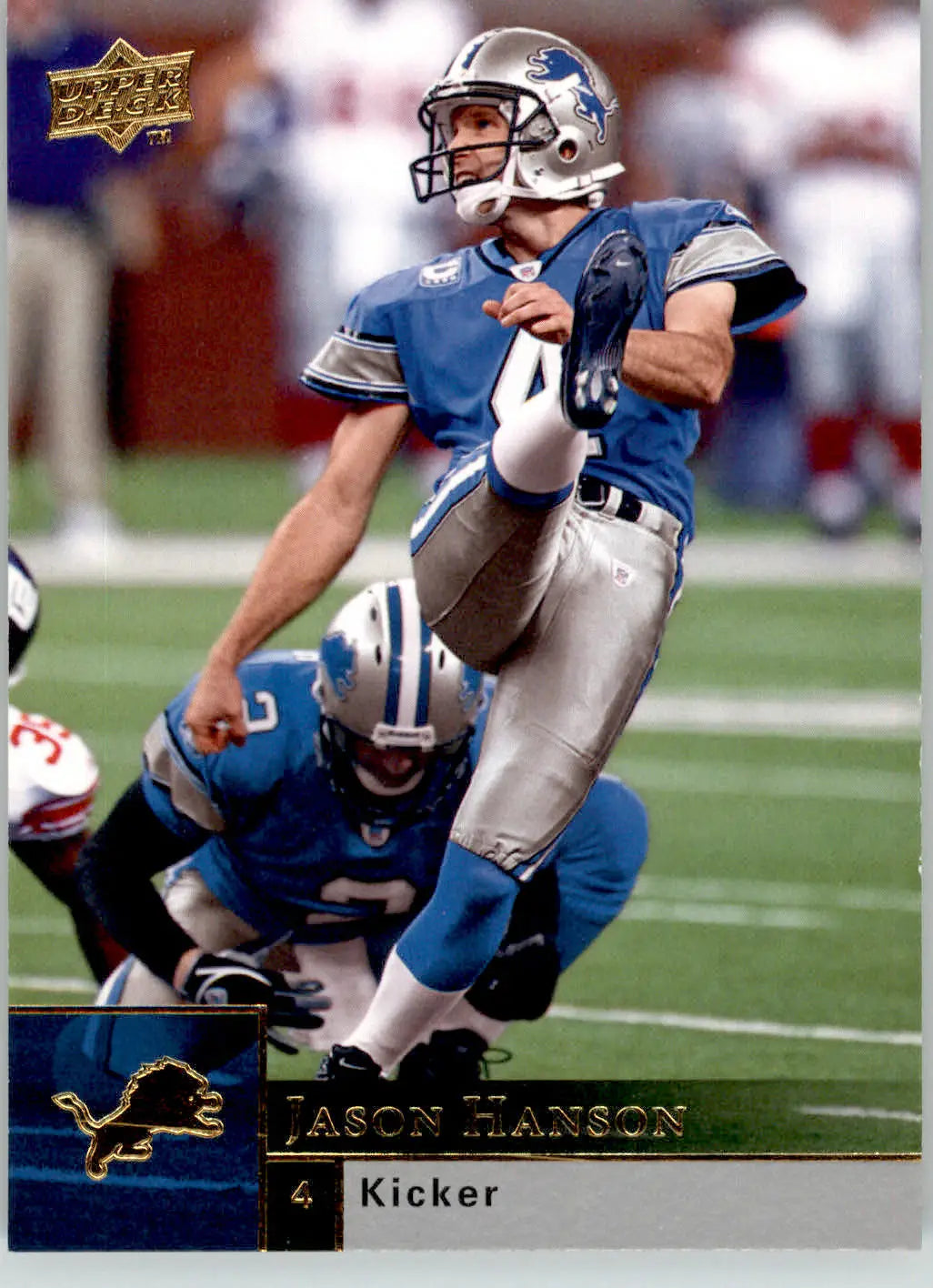 Jason Hanson - 2009 Upper Deck - #68 - Football - Football Card Single