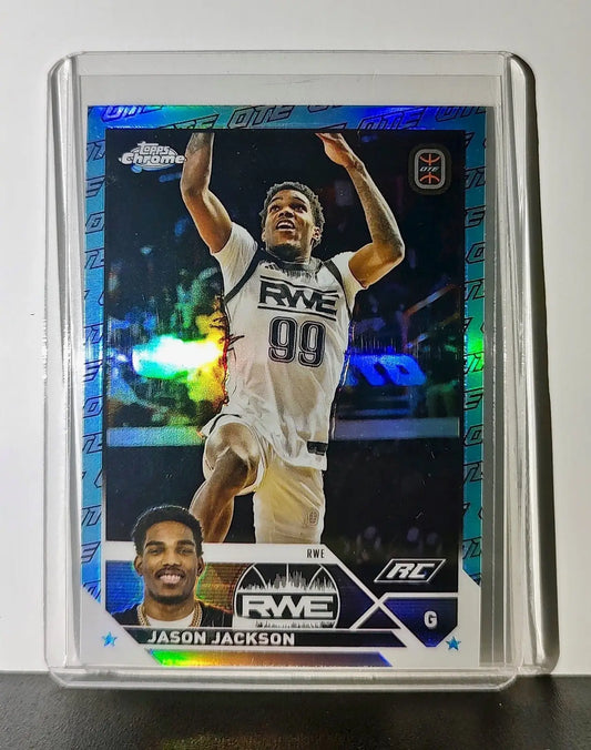 Jason Jackson 2023-24 Topps Chrome Overtime Elite #93 OTE Refractor RWE - Basketball Card Single