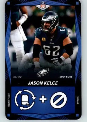 Jason Kelce - 2024 UNO Elite Core Edition - Blue - #092 - Football - Football Card Single
