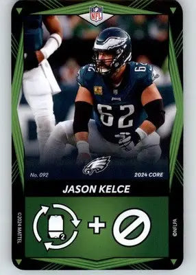 Jason Kelce - 2024 UNO Elite Core Edition - Green - #092 - Football - Football Card Single