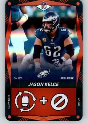 Jason Kelce - 2024 UNO Elite Core Edition - Red Foil - #092 - Football - Football Card Single