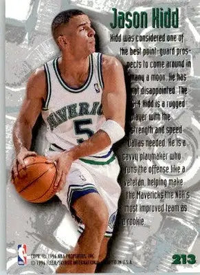 Jason Kidd - 1995-96 Metal - #213 - Nuts & Bolts Basketball - Basketball Card Single