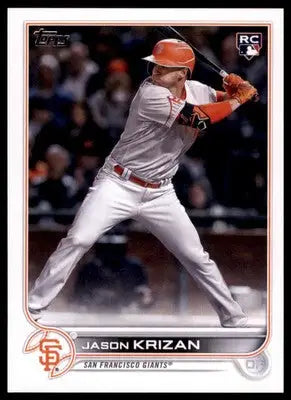 Jason Krizan Rookie 2022 Topps Update #US65 San Francisco Giants - Baseball Card Single