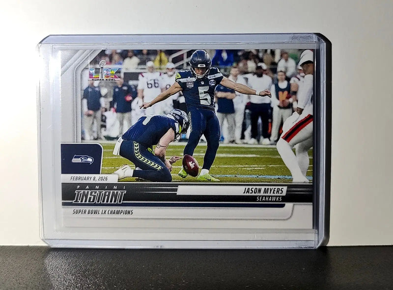 Jason Myers 2026 Panini NFL Super Bowl LIX Champions #32 Card Seattle Seahawks - Football Card Single