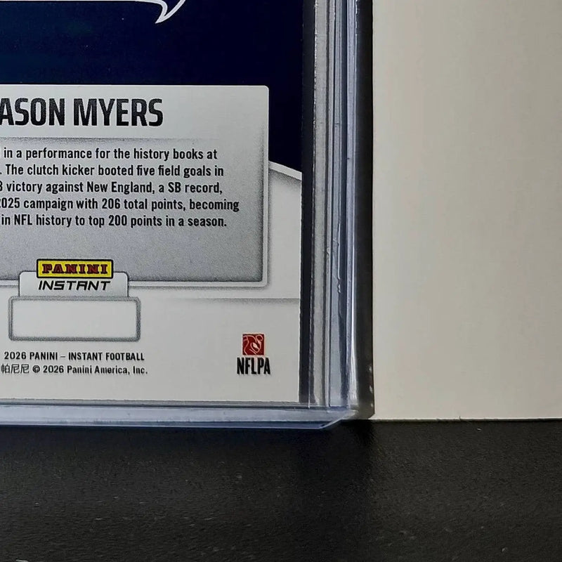Jason Myers 2026 Panini NFL Super Bowl LIX Champions #32 Card Seattle Seahawks - Football Card Single