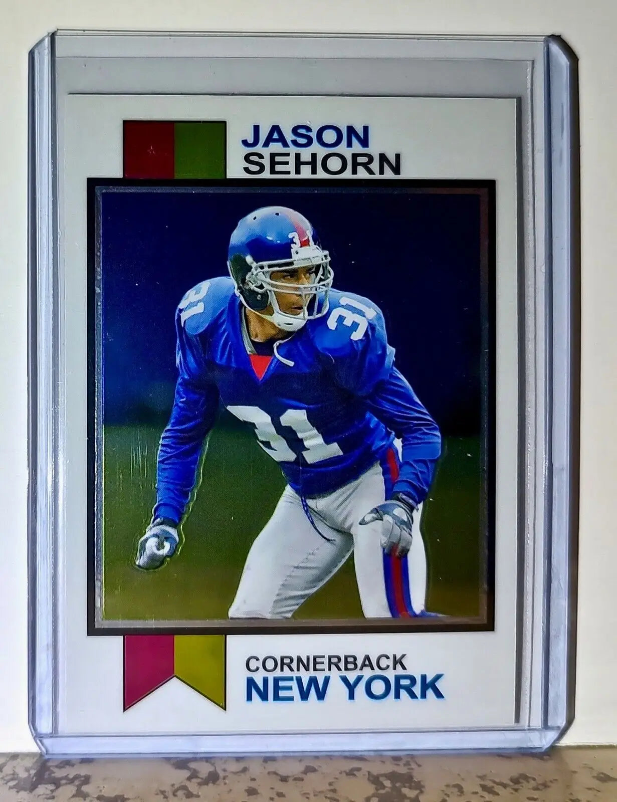 Jason Sehorn 2023 Topps 1973 NFL #1973-20 Football Card New York Giants - Football Card Single