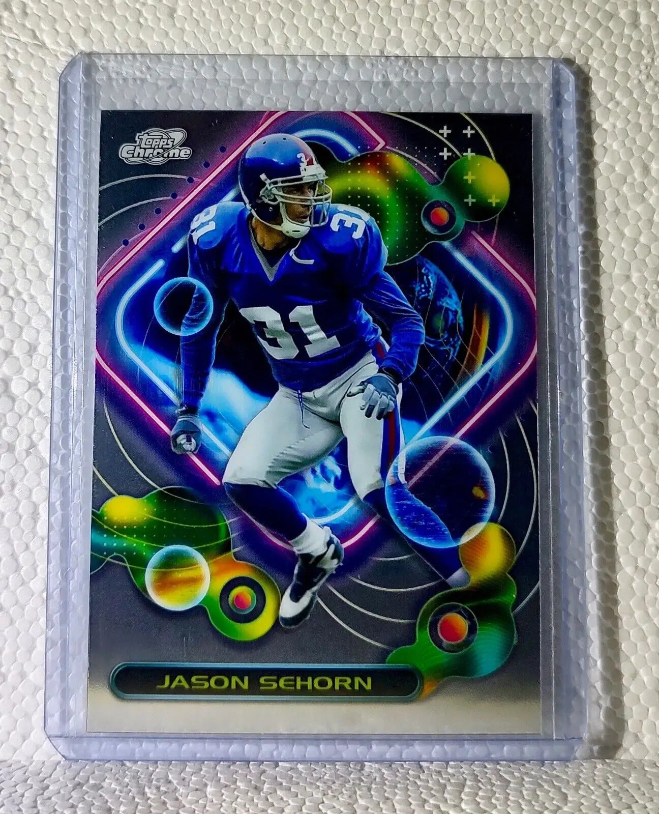 Jason Sehorn 2023 Topps Chrome Cosmic NFL #257 Football Card New York Giants
