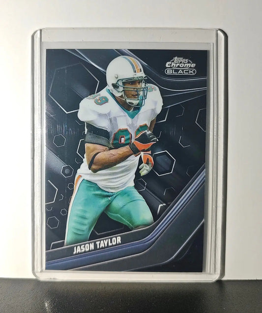 Jason Taylor 2023 Topps Chrome Black NFL #126 Card Miami Dolphins - Football Card Single