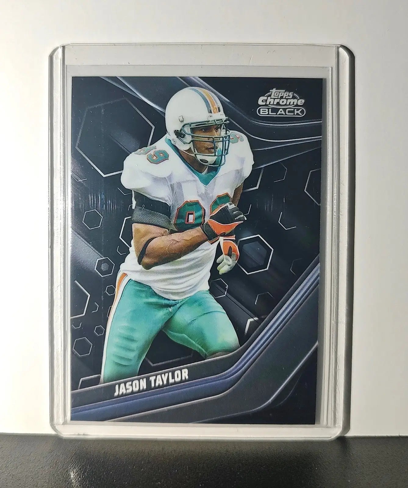 Jason Taylor 2023 Topps Chrome Black NFL #126 Card Miami Dolphins