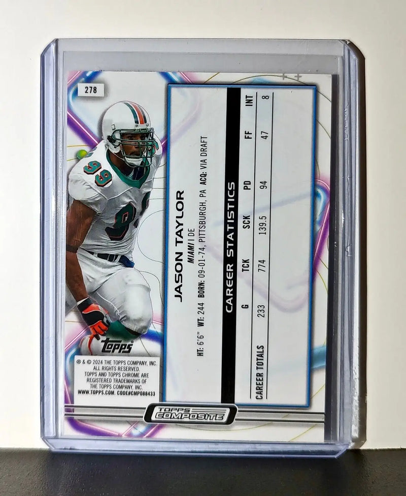 Jason Taylor 2023 Topps Chrome Cosmic NFL #278 Card Miami Dolphins - Football Card Single