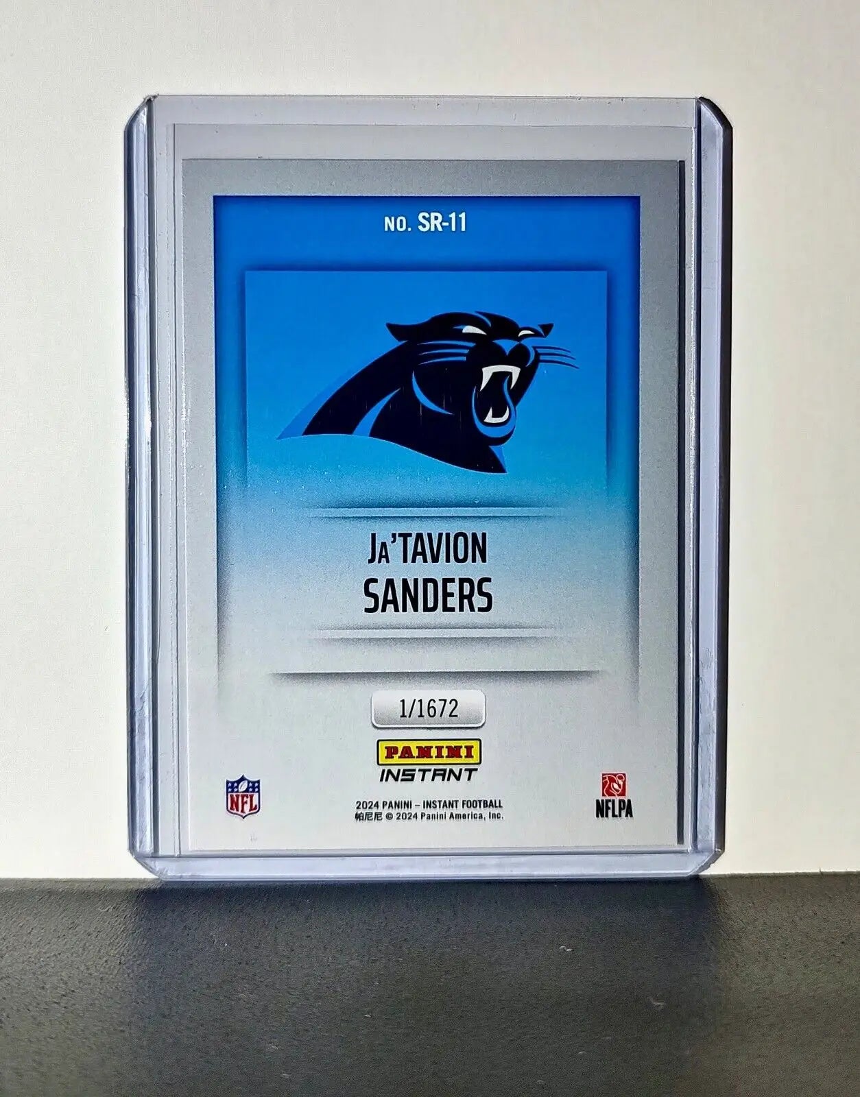 Ja’Tavion Sanders 2024 Panini NFL Studio Rookies #11 Card Panthers 1/1672