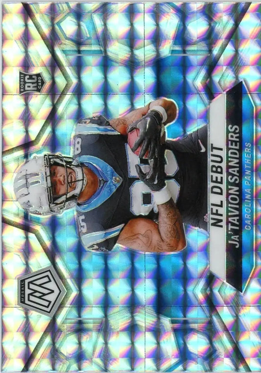 JaTavion Sanders Rookie 2024 Panini Mosaic NFL Debut Silver Mosaic Prizm #288 - Football Card Single