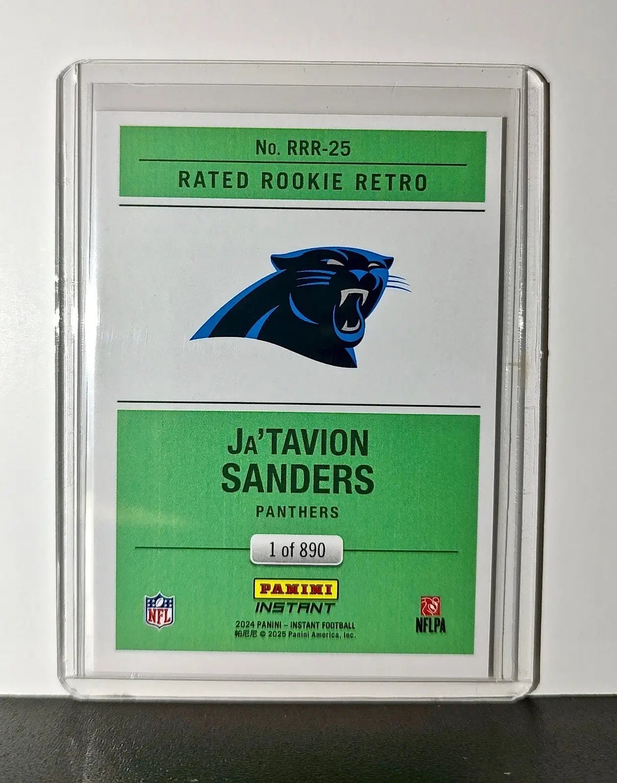 Ja’Tavion Sanders Rookie 2024 Panini Rated Rookie Retro NFL #25 Cowboys 1 of 890