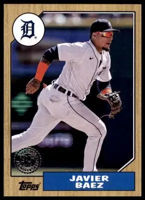 Javier Baez 2022 Topps Update 1987 Baseball 35th #87TBU-19 Detroit Tigers - Baseball Card Single