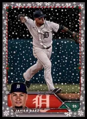 Javier Báez 2023 Topps Holiday Metallic #H79 Detroit Tigers - Baseball Card Single
