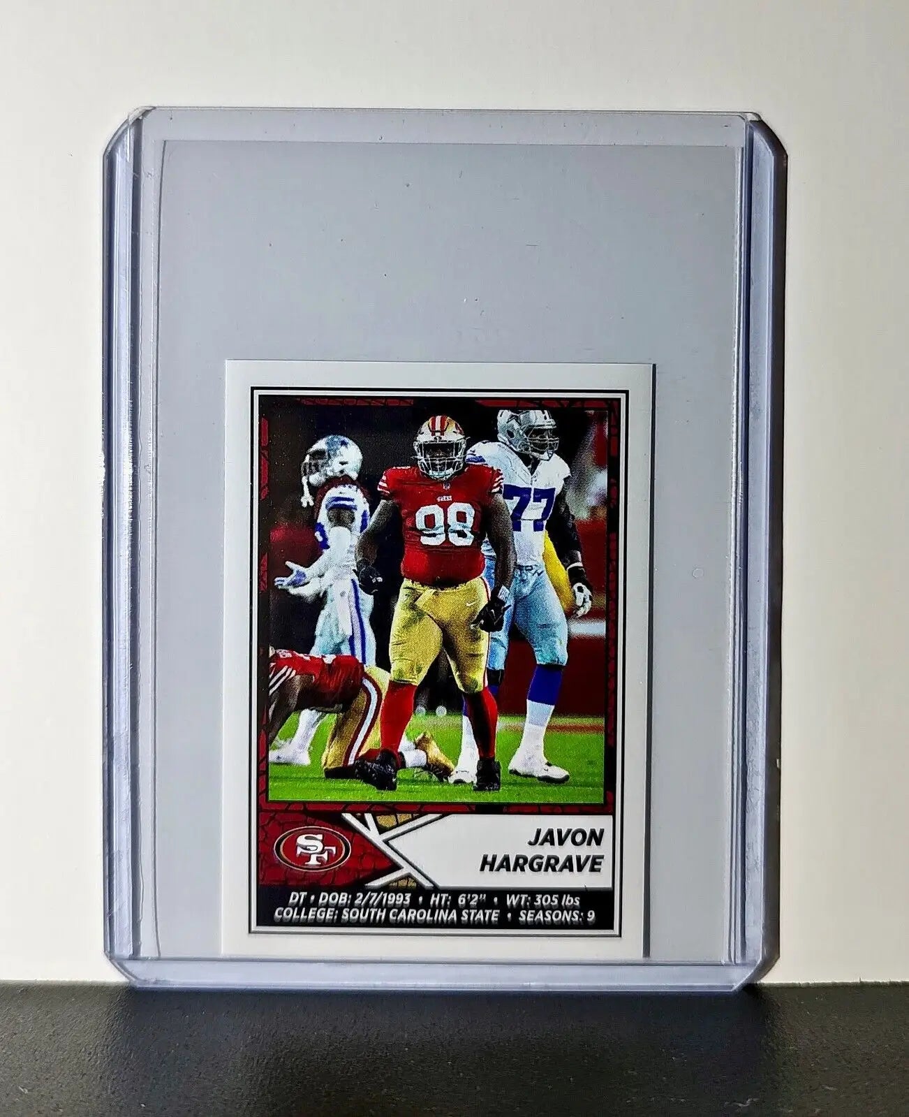 Javon Hargrave 2024 Panini NFL Sticker #529 San Francisco 49ers
