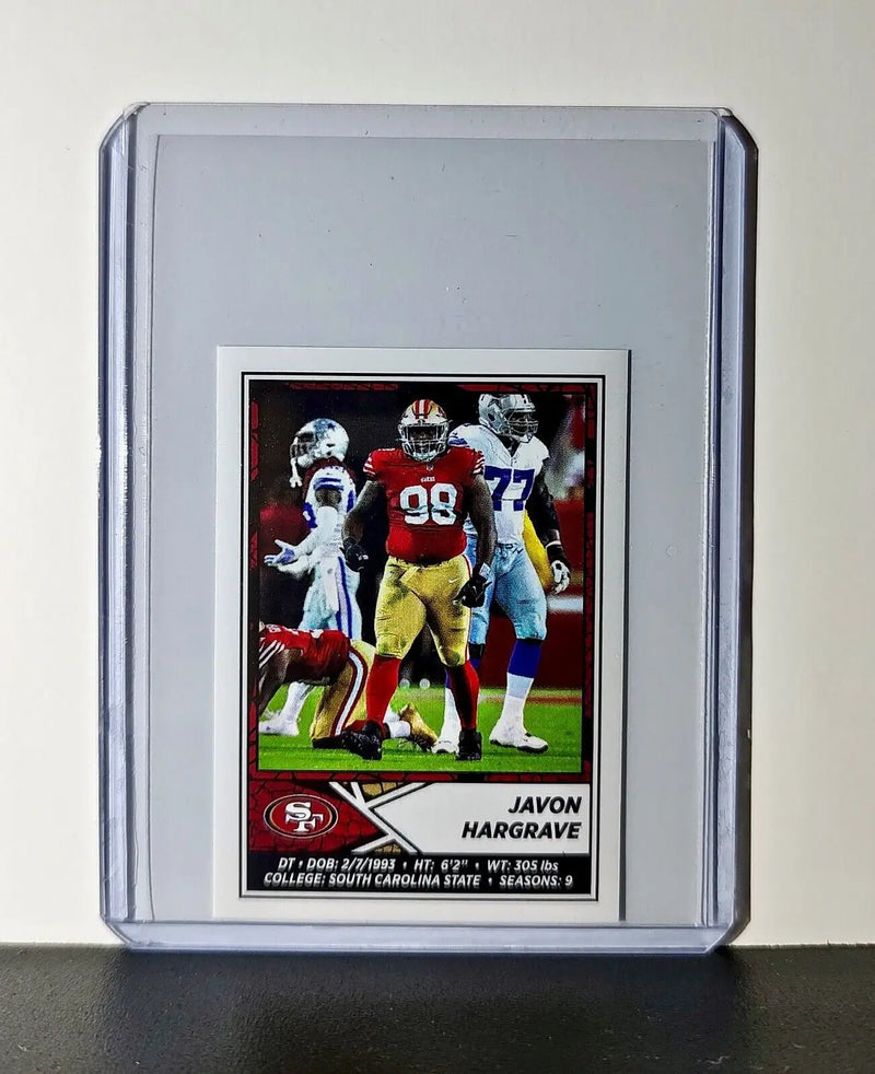 Javon Hargrave 2024 Panini NFL Sticker #529 San Francisco 49ers