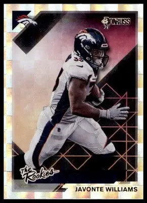 Javonte Williams 2021 Donruss The Rookies #TR-JWI Denver Broncos - Football Card Single