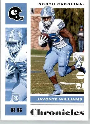 Javonte Williams - 2021 Panini Chronicles Draft Picks - #17 - Football - Football Card Single