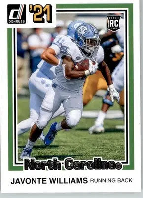 Javonte Williams - 2021 Panini Chronicles Draft Picks - #48 - Football - Football Card Single