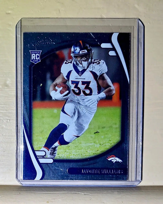 JaVonte Williams 2021 Panini NFL Absolute Football #115 Rookie Card Broncos - Football Card Single