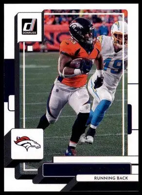 Javonte Williams 2022 Donruss #266 Denver Broncos - Football Card Single