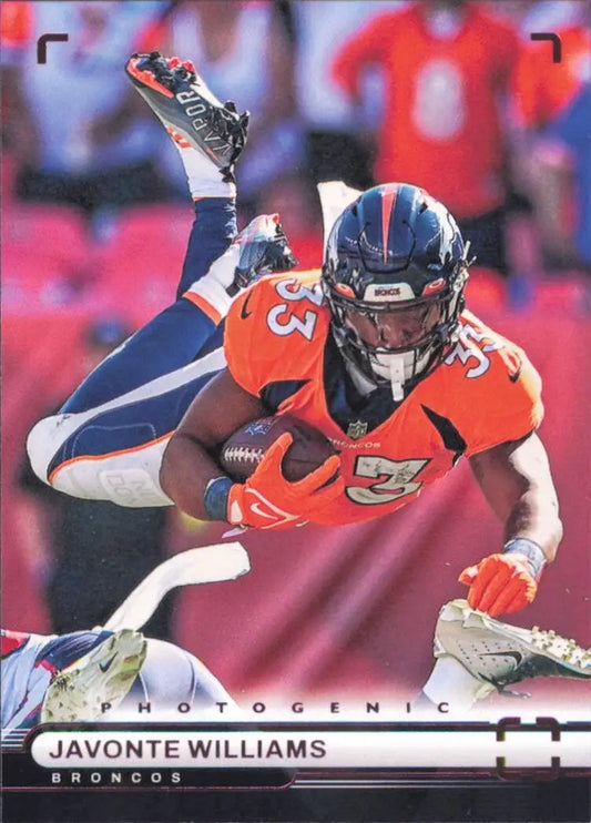 Javonte Williams 2022 Panini Chronicles Photogenic Pink #PH-10 Denver Broncos - Football Card Single