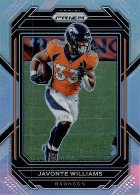 Javonte Williams - 2022 Panini Prizm - #87 - Silver Football - Football Card Single