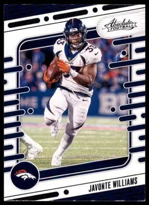 Javonte Williams 2024 Panini Absolute Retail #31 Denver Broncos - Football Card Single