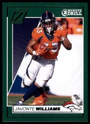Javonte Williams 2024 Panini Zenith Two Minute Drill #30 Denver Broncos - Football Card Single