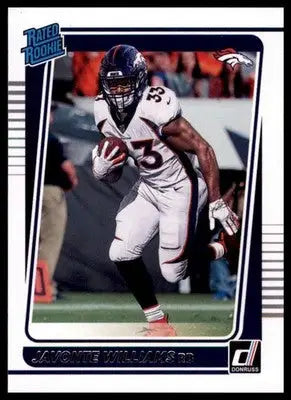 Javonte Williams Rookie 2021 Donruss Press Proof Red #275 Denver Broncos - Football Card Single